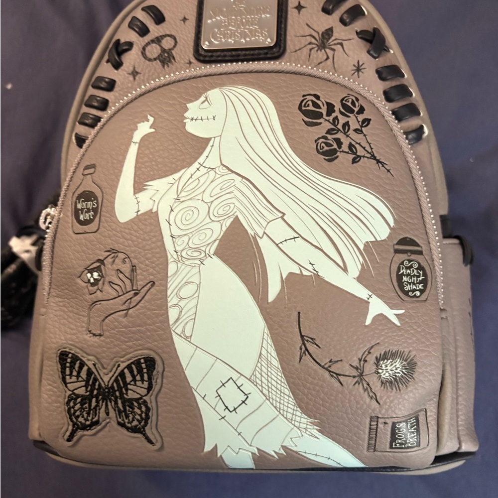 Loungefly Nightmare Before xmas Gray and Black Women's Backpack